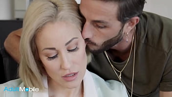 ADULTMOBILE - Ryan Keely Gets Her Stepson'_s Help In The Office And Gets A Taste Of His Tongue On Her Pussy