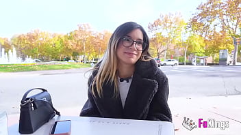 Latin influencer Megan Love is in love for OLDER MEN and we'_ve got a threesome for her!