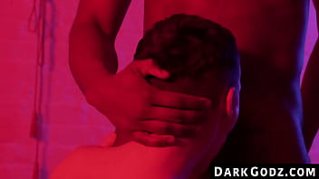 DarkGodz.com - Ebony male&#039_s domination of a petite gay in a raw, interracial pounding