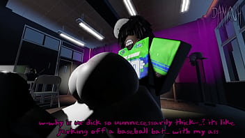 Girl gets addicted to a BIG cock - Roblox