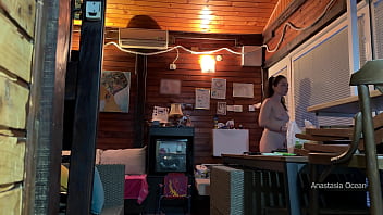 I met delivery guy naked. He asked me to touch my boobs and i let him do it.