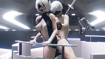 NieR: Automata Lovely 2B Enjoys a Nice Fuck