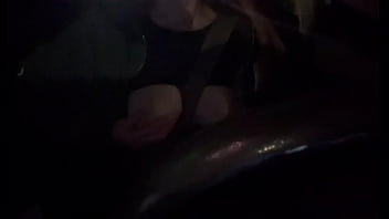 Italian Big Tits Artemisia Love Hot Solo Car Ride showing her big horny boobs