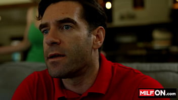 Busty and horny as fuck blonde MILF seduces cable guy and suck him dry - Dee Williams, Axel Haze