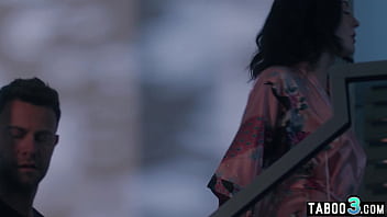 Big boobed brunette slut Charlotte Sins proves her loyalty on two big dicks