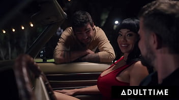 ADULT TIME - Big Titty Slut Little Puck Gets Pounded In Parking Lot While Her Cuck Husband Watches!