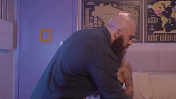 Tattooed rocker fucks his girlfriend