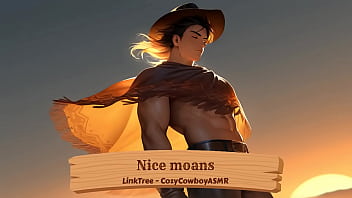 Tasty moaning of guy