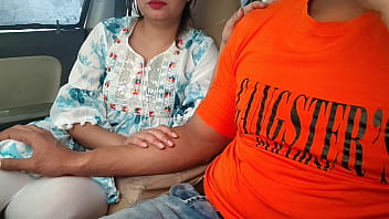 Cute Desi Indian Beautiful Saara Bhabhi Gets Fucked with Huge Dick in car outdoor risky