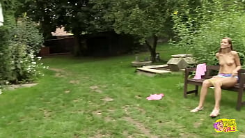 Smoking hot brunette lesbian couple have awesome outdoor sex together