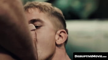 DisruptiveMovie.com - Mechanic Roman Todd bends twink Brandon Anderson over for a quick bareback