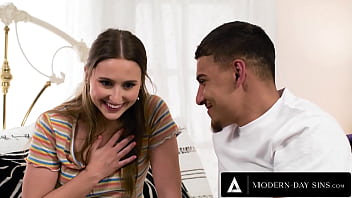 MODERN-DAY SINS - Teen Laney Grey Is Almost Caught MULTIPLE TIMES During Wild Sex With Study Buddy