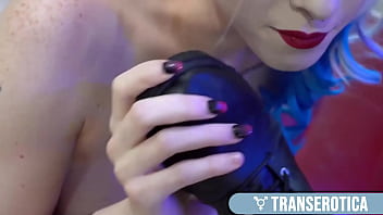 Trans Hottie Autumn Rain Tossed Roughly To Take Leya Falcon&#039_s Strap!