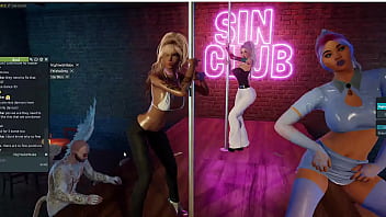 Sexi Nightwiush baby and Milena dancing and kisses