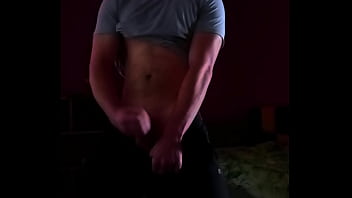 Dirty talking dom jerks off, ends with shaking orgasm