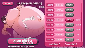 Click and click until her belly grows