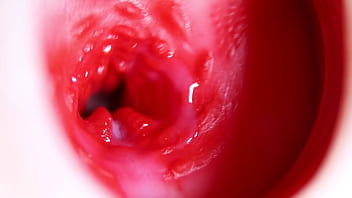 Nice big head slides inside best friend'_s sweet shiny hole!