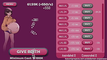 INFLATE HER BELLY WHILE SHE STANDING