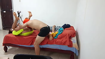 step sister reaches for my cock and starts playing innocently