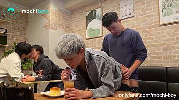 Blowjob in Public Japanese Cafe