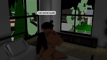 Novinha safada n&atilde_o tinha como pagar o motoboy ent&atilde_o deu o cuzinho pra ele - brookhaven