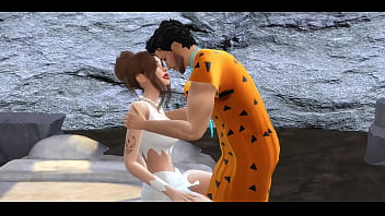 Fred &amp_ Wilma Flinstone Fuck In Cave SIMS SEX