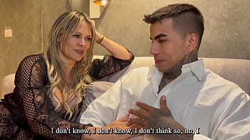 Blonde Milf Monique Fuentes fucks missionary guy who comes to her house to preach the word of God