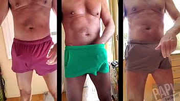 Pervy PapiFachero loves walking around his apartment with a big daddy boner in his super soft and comfy N2N gym shorts, b ...
