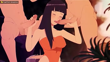 Hinata was fucked hard by Naruto clones, little slut couldn'_t resist deep sucking, Hentai Uncensored, Anime, Naruto, Hinata, double penetration, blowjob, threesome, animation, suck hard, cumshot