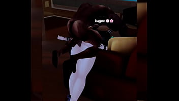 Sexo con gran polla negra en IMVU