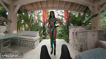 VR Conk: Ebony Titty Jade Sucks And Fucks A Huge Cock In Mortal Kombat Cosplay Parody pt.3