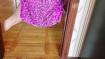 MASTURBATING AND A CUTE CUMSHOT AT THE END OF BIG ASS LADYBOY BUBBLE BUTT BLONDE