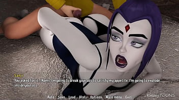 TeenTitans Ravin Anal Fuck and Creampie - kimmytoons
