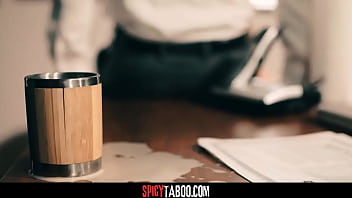 Horny office assistant has sex with the boss just to get a promotion