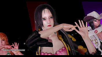 [MMD] Girl'_s Day - Expectation Hot Striptease Boa Hancock Nami Nico Robin One Piece 3D Porn Hentai Uncensored