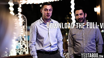 Two horny guys get back at bully by railing his teen stepdaughter