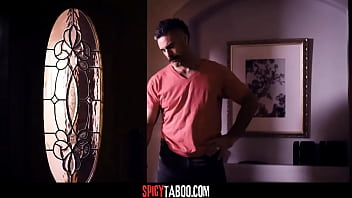 Bigamist husband joins in a threesome with his two wives after he caught them kissing