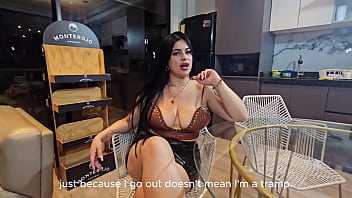 Colombian stepmom Antonella Jones seduces Jhon Ford with blowjob and deep fuck in doggy and missionary