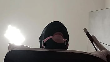 Preview - Tied up, blindfolded and ballgagged milf gets fucked in her mouth, pussy and ass