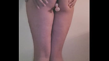 Egyptian gay fuck his ass with a balls dildo