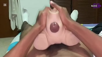 Daddy starts with a handjob and ends with his toy