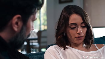 Sophia puts COCK AND BALLS in her mouth