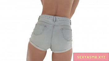 Sexy Tight Jean Shorts Ass Shaking ASMR