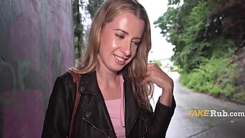 Sweet Blonde From Slovakia Fucked On Street For LOT Of Cash