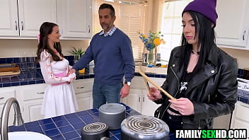 Stepdaughters compete for stepdad'_s attention