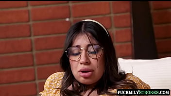 Sexy Slut Fucked by Two Perverted Stepbrothers&#039_ Cocks and Gets All the Creamy Cum in Her Wet Pussy - www.FuckmilyStrokes.com