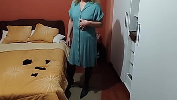 My beautiful wife dresses erotically to go to work, real cuckold husband