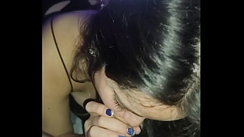 Lunah Blanc devours Ragnar Blanc big stick while watching anime.