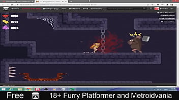 Adult Furry Metroidvania Platformer with NSFW Pixel Art