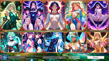Battle Babes Hentai Game Slideshow - 10 Hot Fantasy Girls ft. Elara, Seraphina &amp_ Morrigan! 2000  Sexy Anime Cards